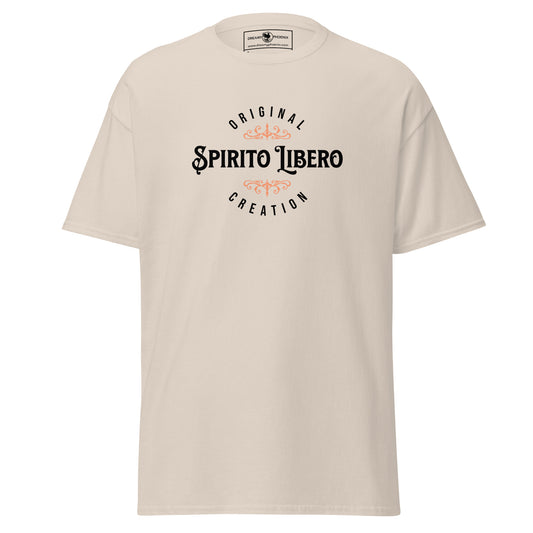 spirito-libero-free-spirit-unisex-classic-tee-natural-colour-front-view-Dreamy Phoenix