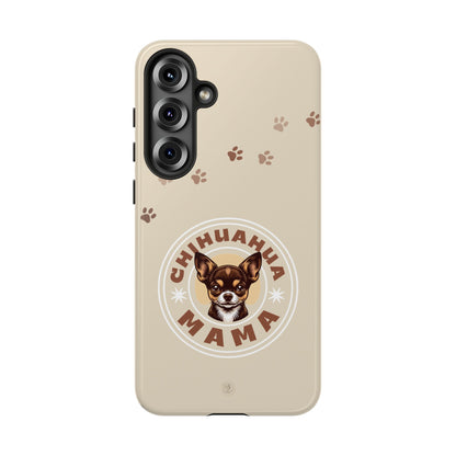 Chihuahua Mama - (Brown) Tough Dual Layer Phone Case