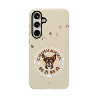 Chihuahua Mama - (Brown) Tough Dual Layer Phone Case