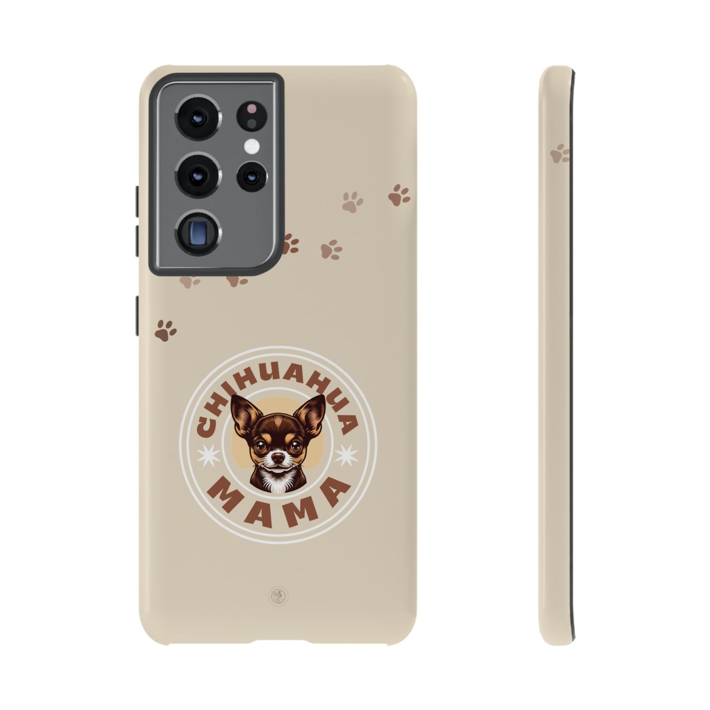 Chihuahua Mama - (Brown) Tough Dual Layer Phone Case