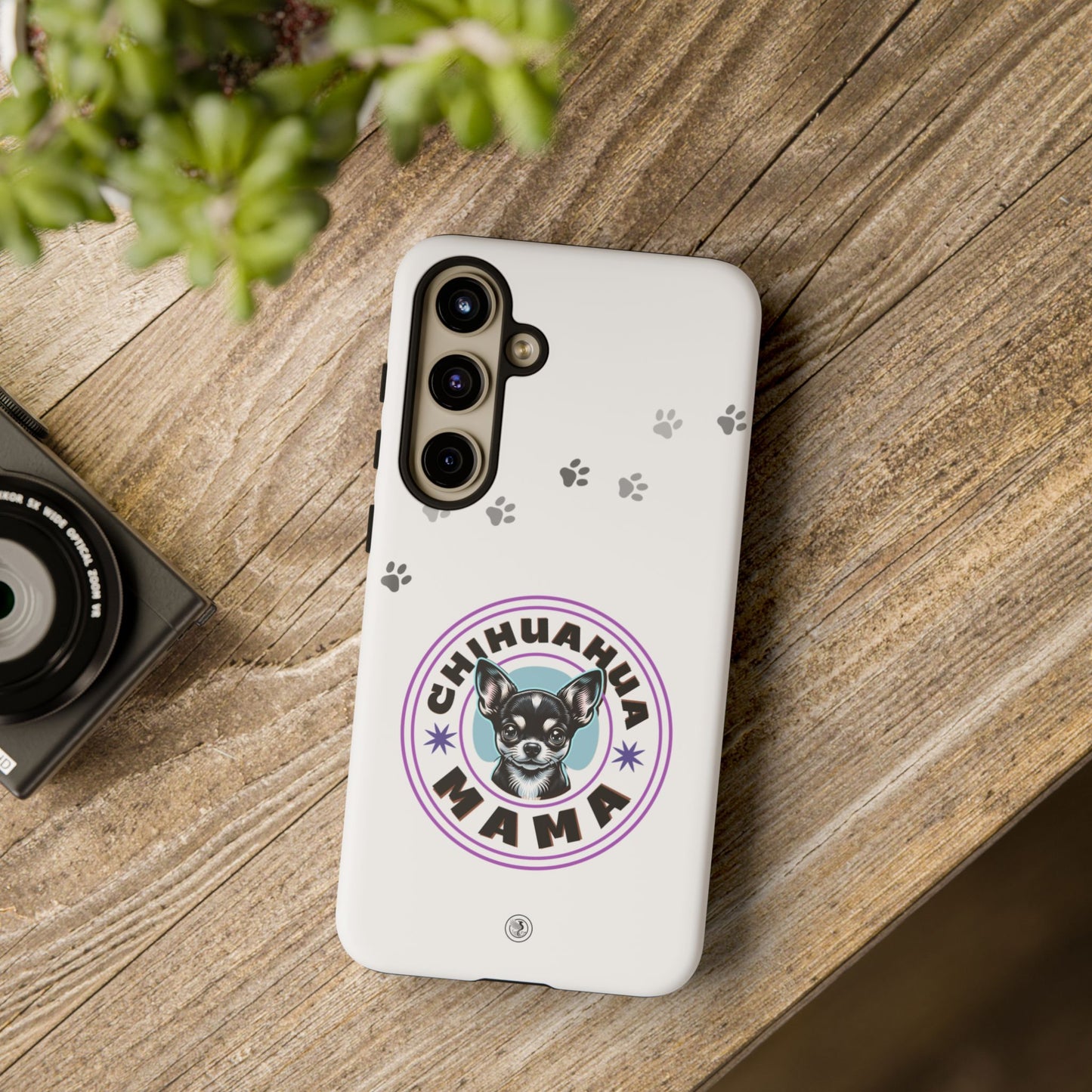 Chihuahua Mama - (Black) Tough Dual Layer Phone Case