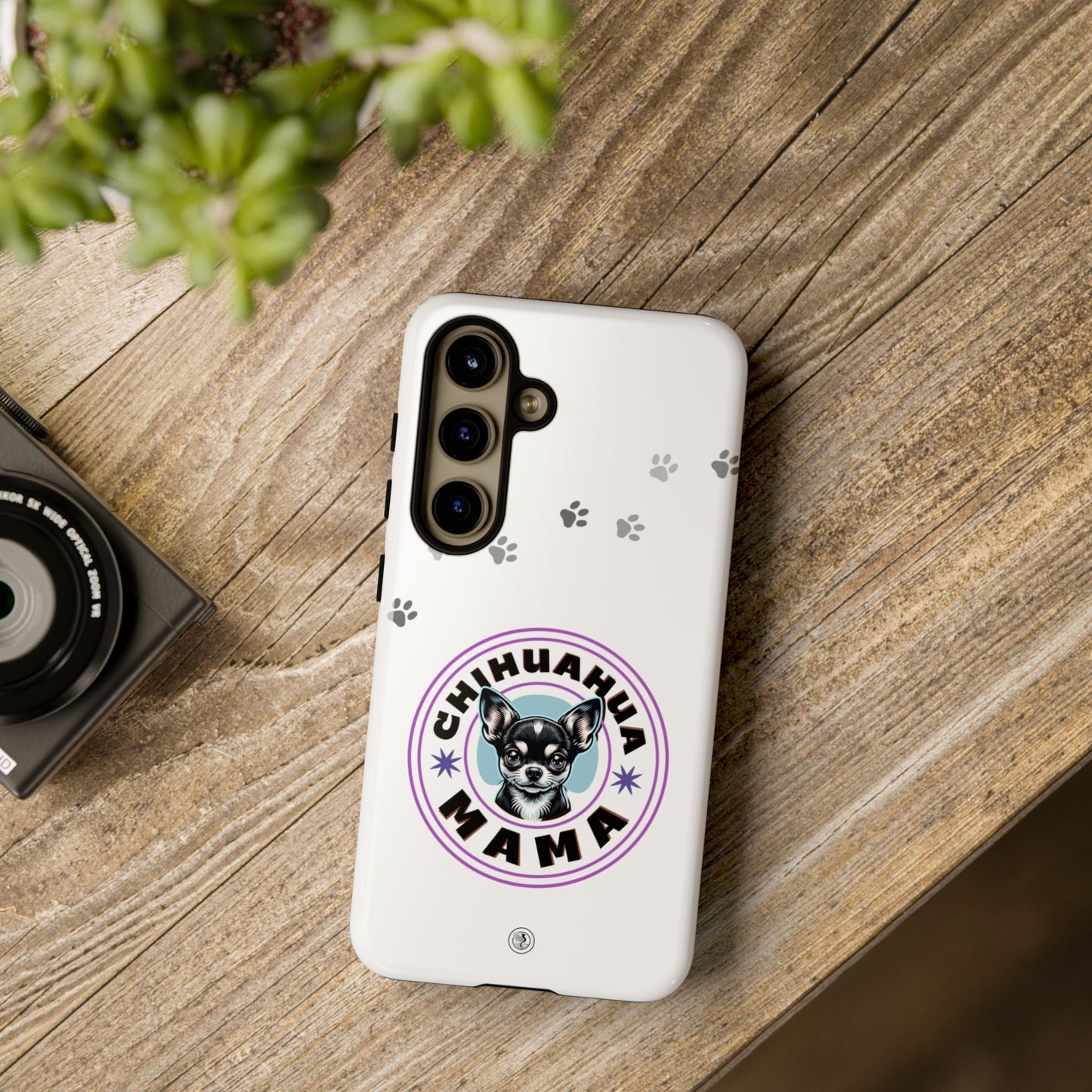 Chihuahua Mama - (Black) Tough Dual Layer Phone Case