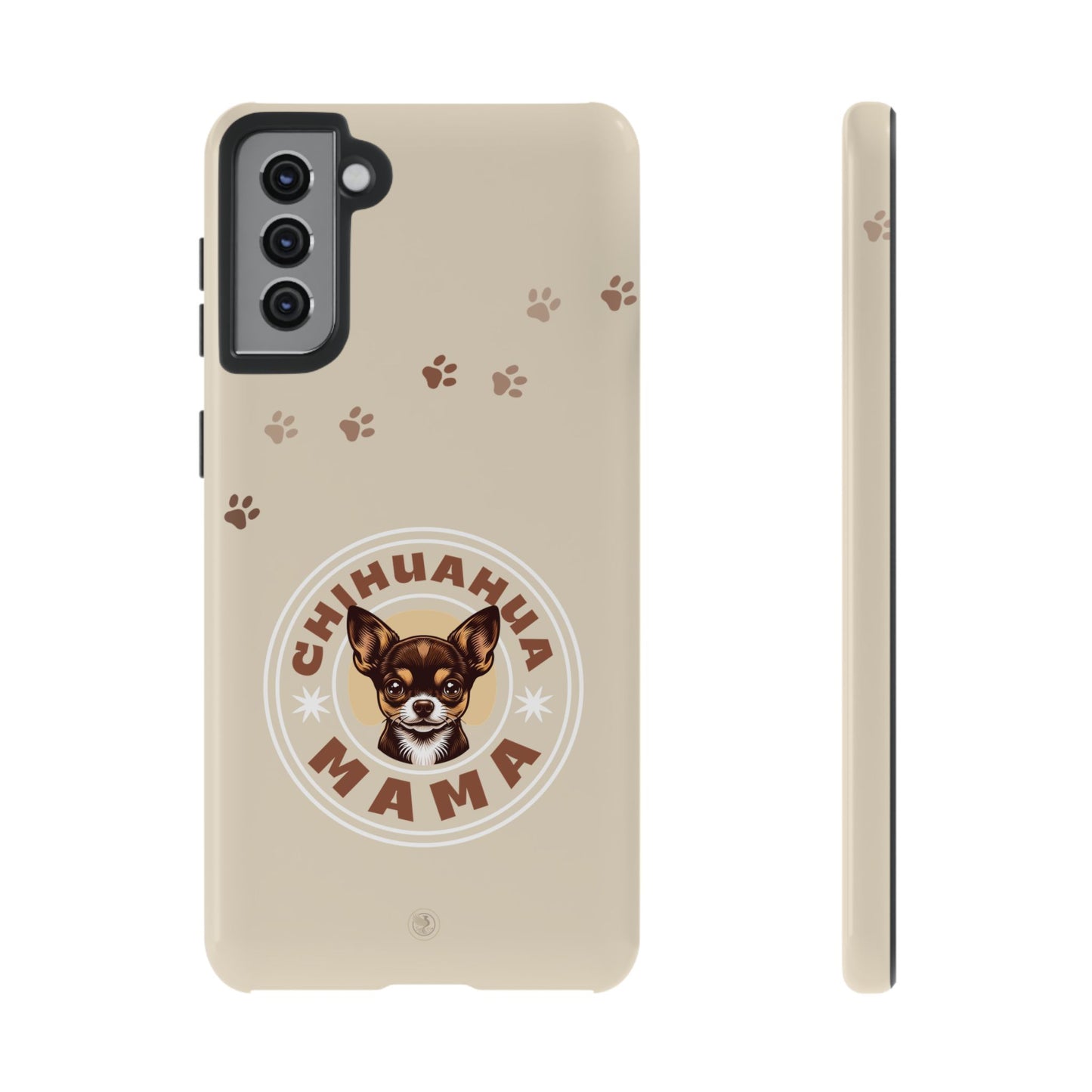Chihuahua Mama - (Brown) Tough Dual Layer Phone Case