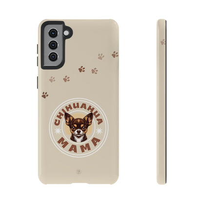 Chihuahua Mama - (Brown) Tough Dual Layer Phone Case