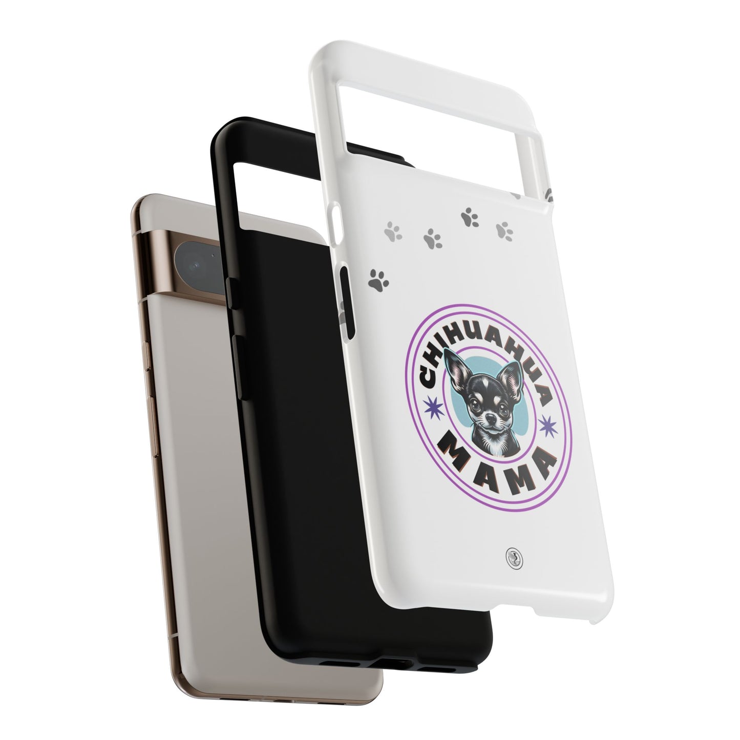 Chihuahua Mama - (Black) Tough Dual Layer Phone Case