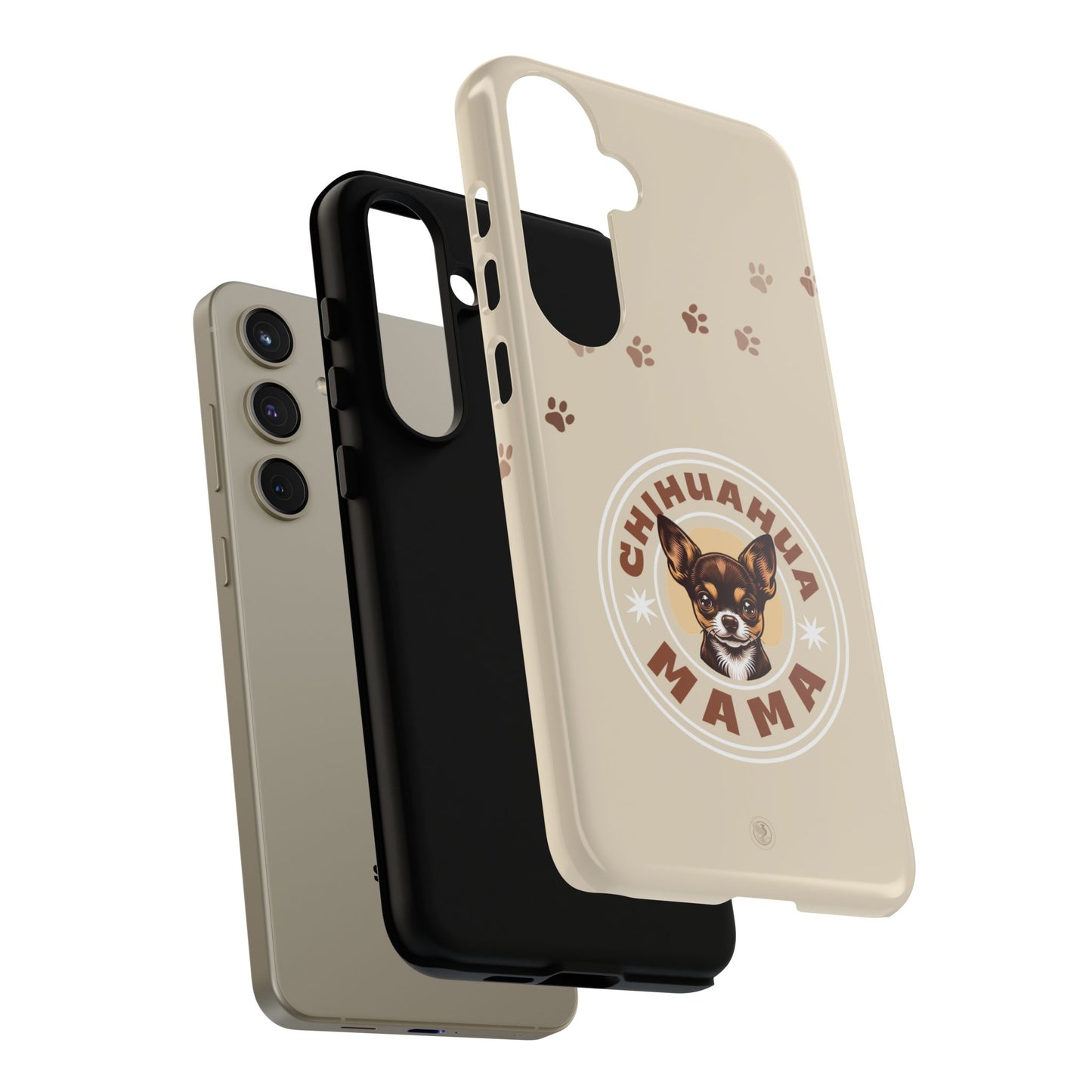 Chihuahua Mama - (Brown) Tough Dual Layer Phone Case
