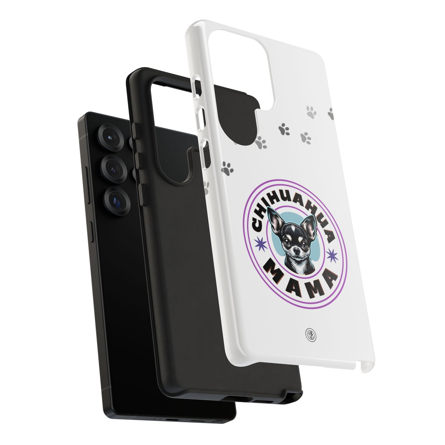 Chihuahua Mama - (Black) Tough Dual Layer Phone Case