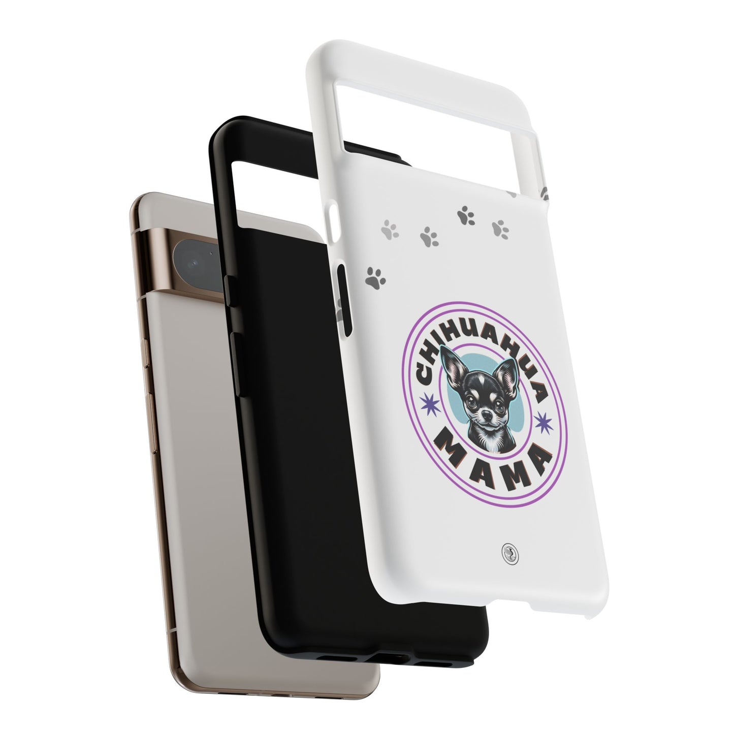 Chihuahua Mama - (Black) Tough Dual Layer Phone Case