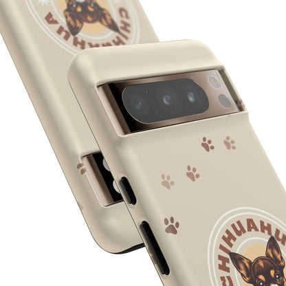Chihuahua Mama - (Brown) Tough Dual Layer Phone Case
