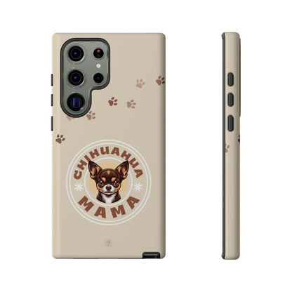 Chihuahua Mama - (Brown) Tough Dual Layer Phone Case
