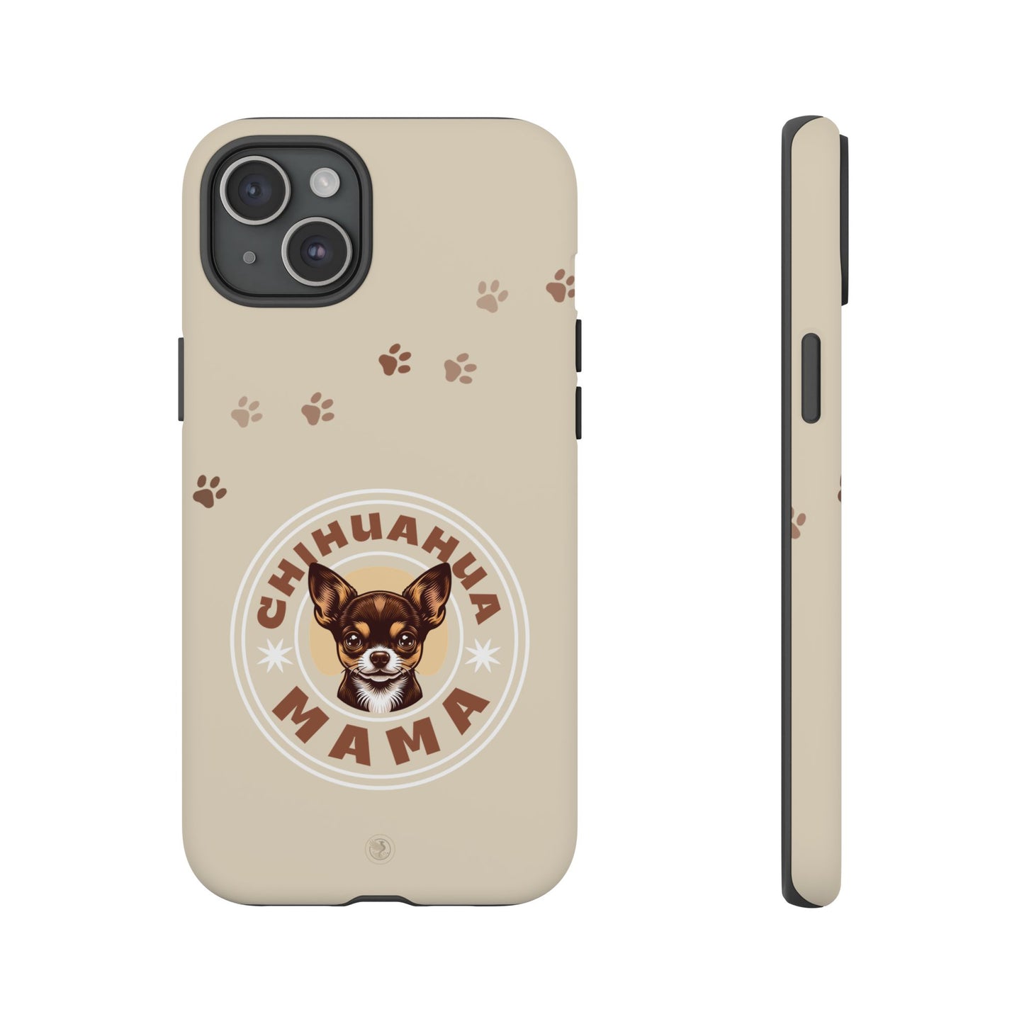Chihuahua Mama - (Brown) Tough Dual Layer Phone Case