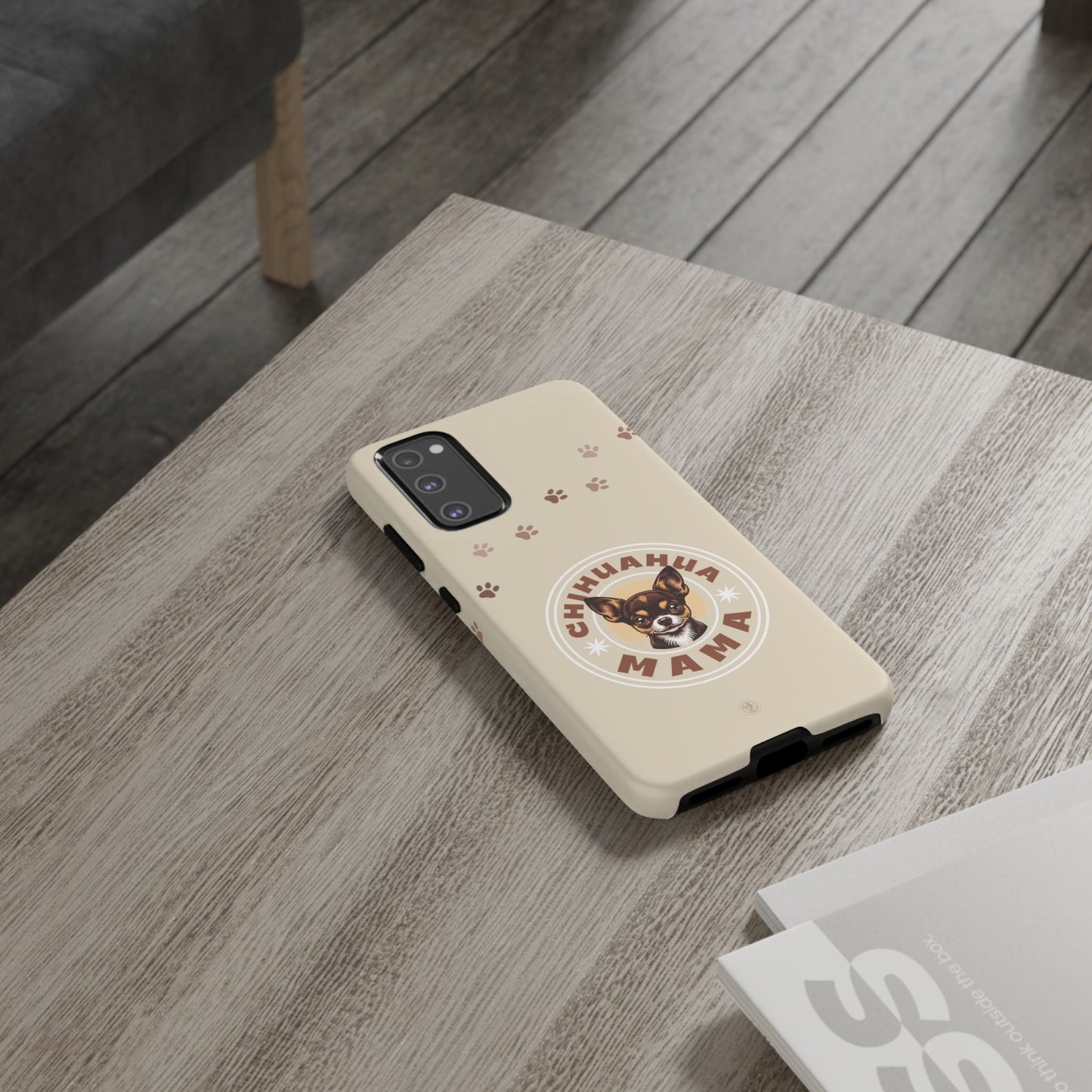 Chihuahua Mama - (Brown) Tough Dual Layer Phone Case