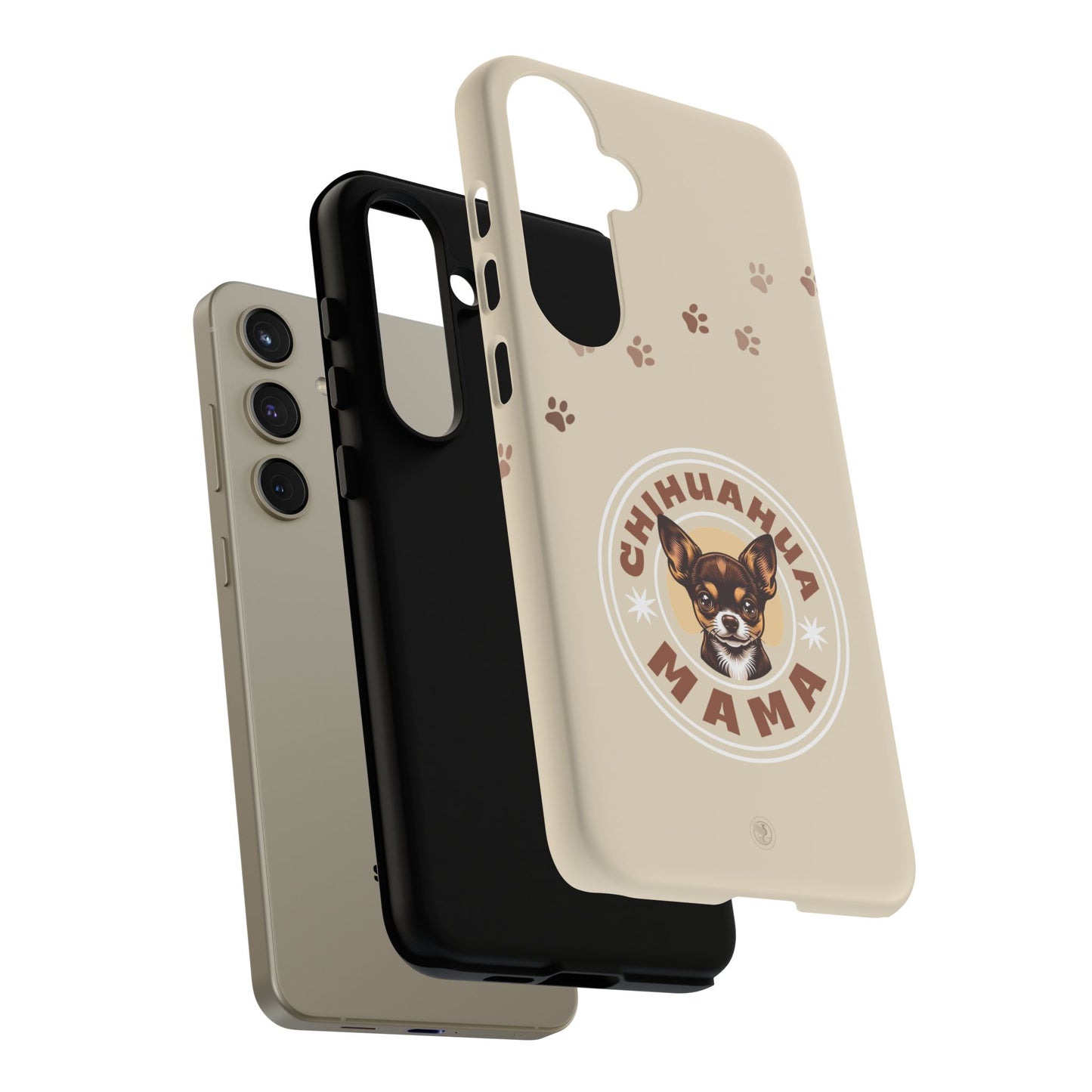 Chihuahua Mama - (Brown) Tough Dual Layer Phone Case