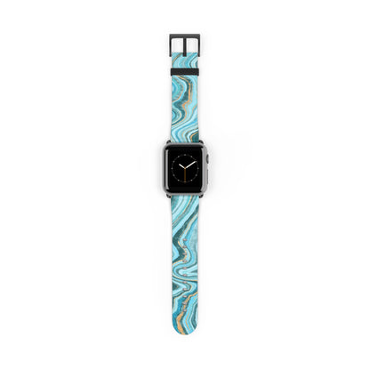 depth-blue-and-green-layered-exclusive-apple-watch-band-Dreamy Phoenix