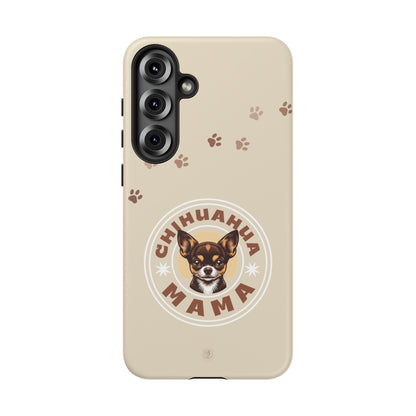 Chihuahua Mama - (Brown) Tough Dual Layer Phone Case