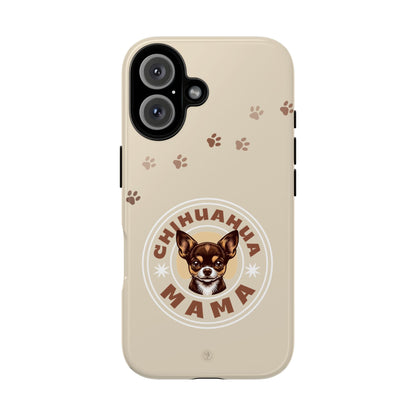Chihuahua Mama - (Brown) Tough Dual Layer Phone Case