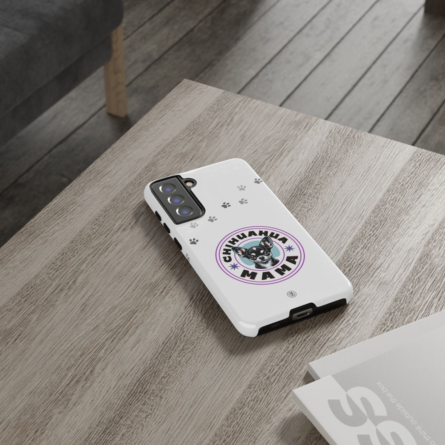Chihuahua Mama - (Black) Tough Dual Layer Phone Case