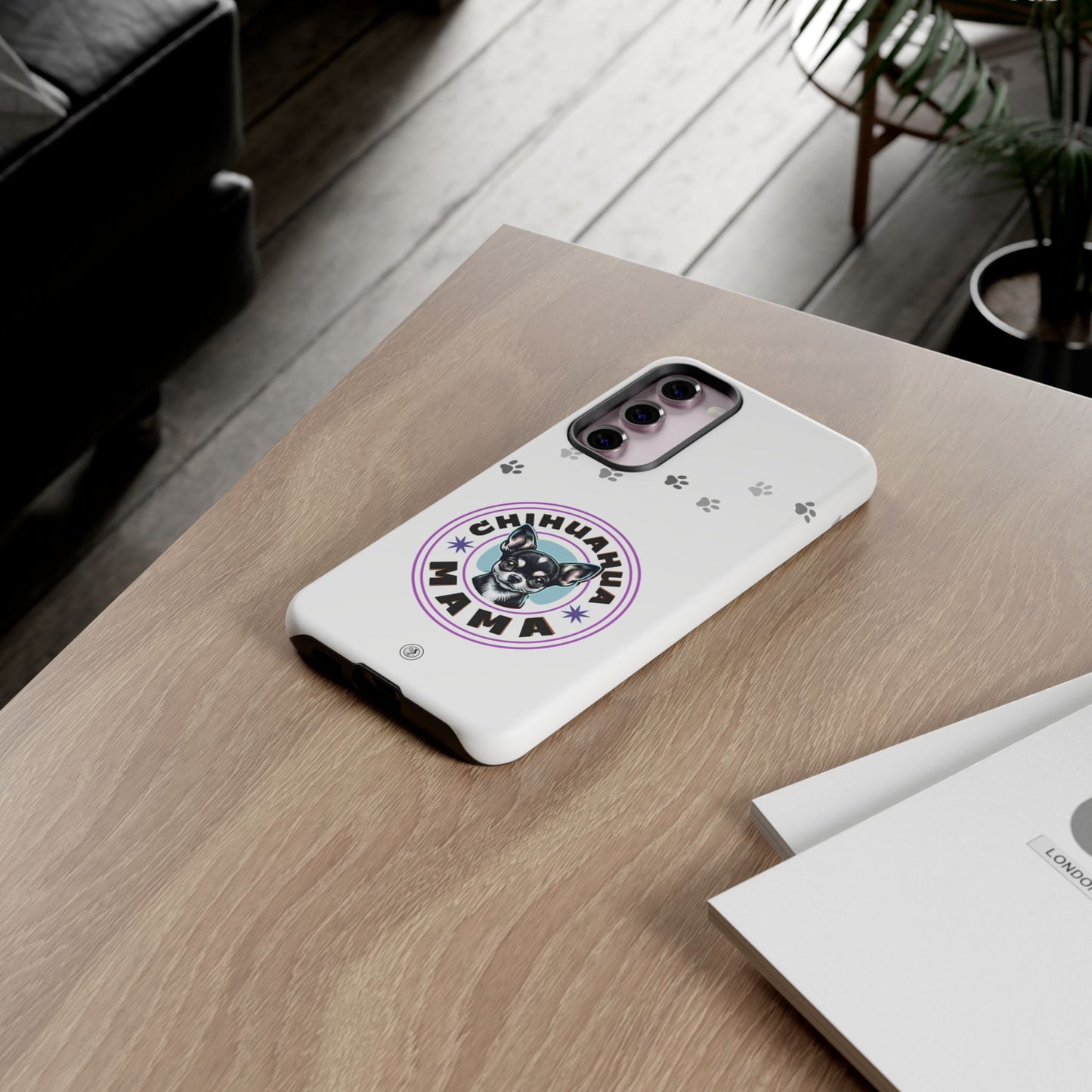 Chihuahua Mama - (Black) Tough Dual Layer Phone Case