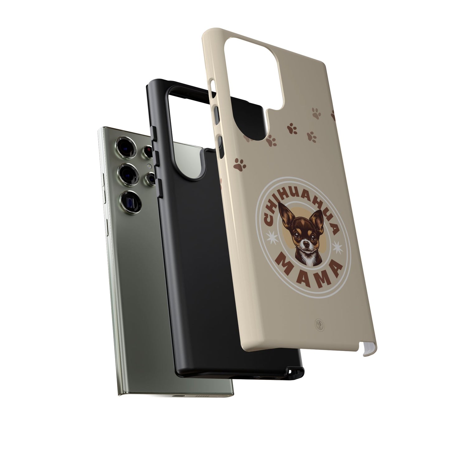 Chihuahua Mama - (Brown) Tough Dual Layer Phone Case