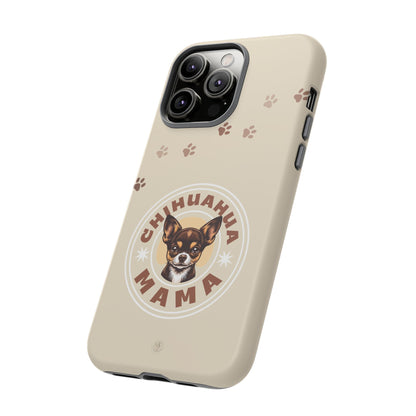 Chihuahua Mama - (Brown) Tough Dual Layer Phone Case