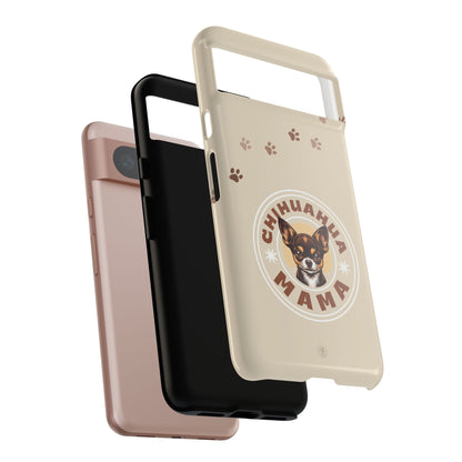 Chihuahua Mama - (Brown) Tough Dual Layer Phone Case