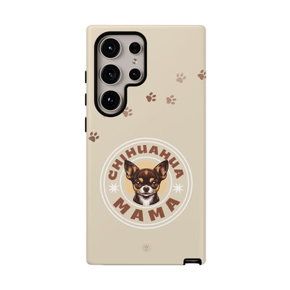 Chihuahua Mama - (Brown) Tough Dual Layer Phone Case