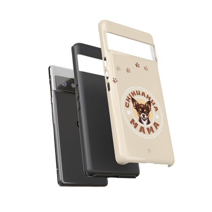 Chihuahua Mama - (Brown) Tough Dual Layer Phone Case