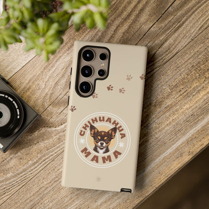 Chihuahua Mama - (Brown) Tough Dual Layer Phone Case
