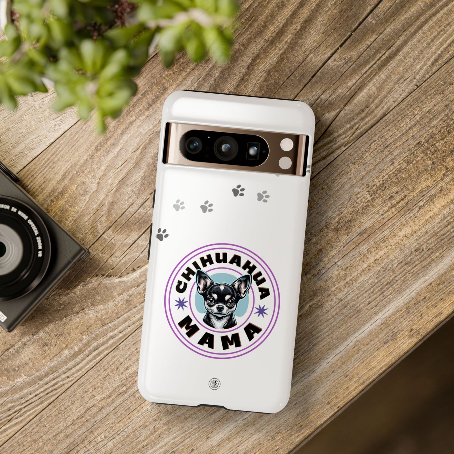 Chihuahua Mama - (Black) Tough Dual Layer Phone Case