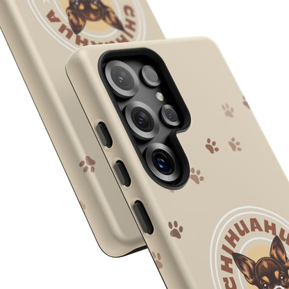 Chihuahua Mama - (Brown) Tough Dual Layer Phone Case