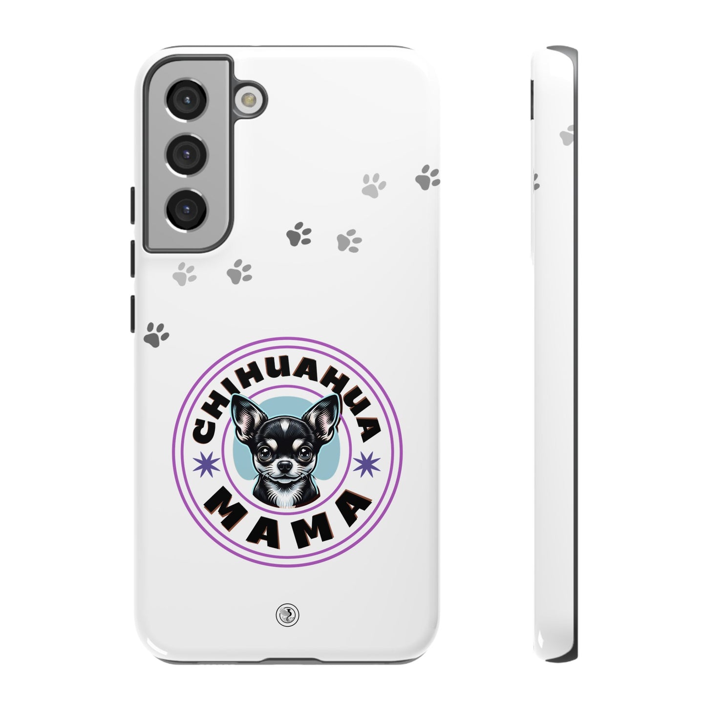Chihuahua Mama - (Black) Tough Dual Layer Phone Case