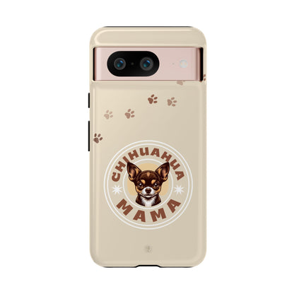 Chihuahua Mama - (Brown) Tough Dual Layer Phone Case