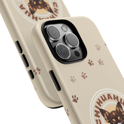 Chihuahua Mama - (Brown) Tough Dual Layer Phone Case