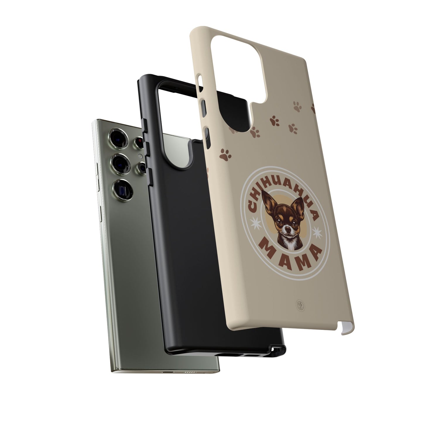 Chihuahua Mama - (Brown) Tough Dual Layer Phone Case