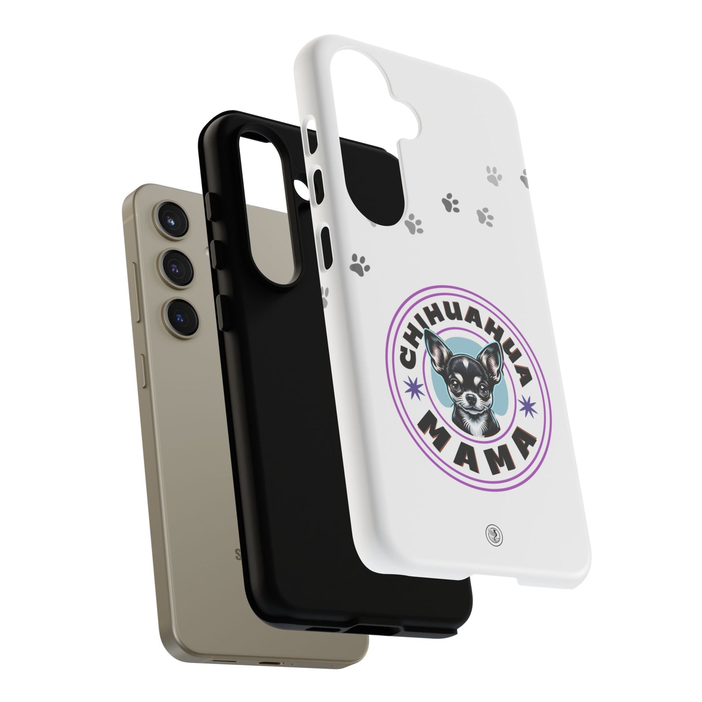 Chihuahua Mama - (Black) Tough Dual Layer Phone Case