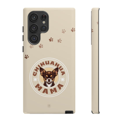 Chihuahua Mama - (Brown) Tough Dual Layer Phone Case