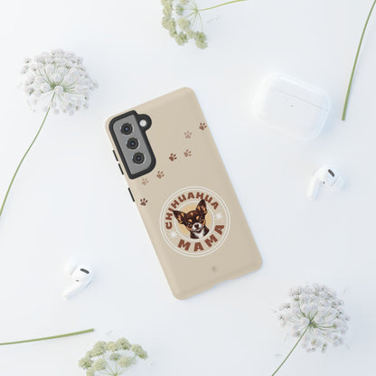 Chihuahua Mama - (Brown) Tough Dual Layer Phone Case