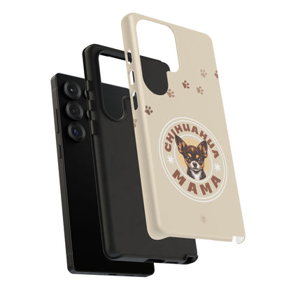 Chihuahua Mama - (Brown) Tough Dual Layer Phone Case