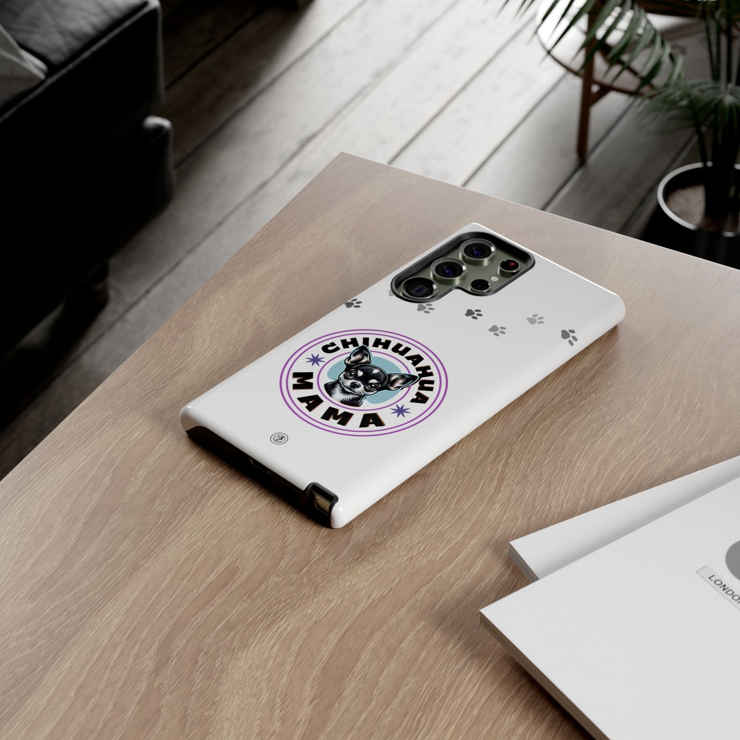 Chihuahua Mama - (Black) Tough Dual Layer Phone Case
