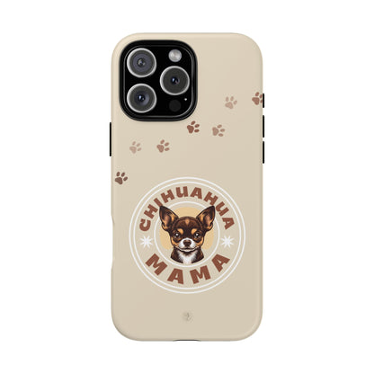 Chihuahua Mama - (Brown) Tough Dual Layer Phone Case