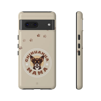 Chihuahua Mama - (Brown) Tough Dual Layer Phone Case