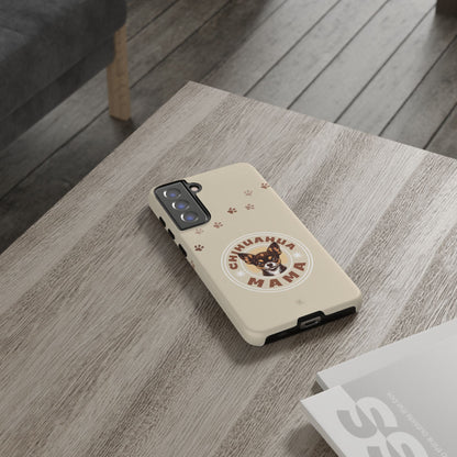 Chihuahua Mama - (Brown) Tough Dual Layer Phone Case