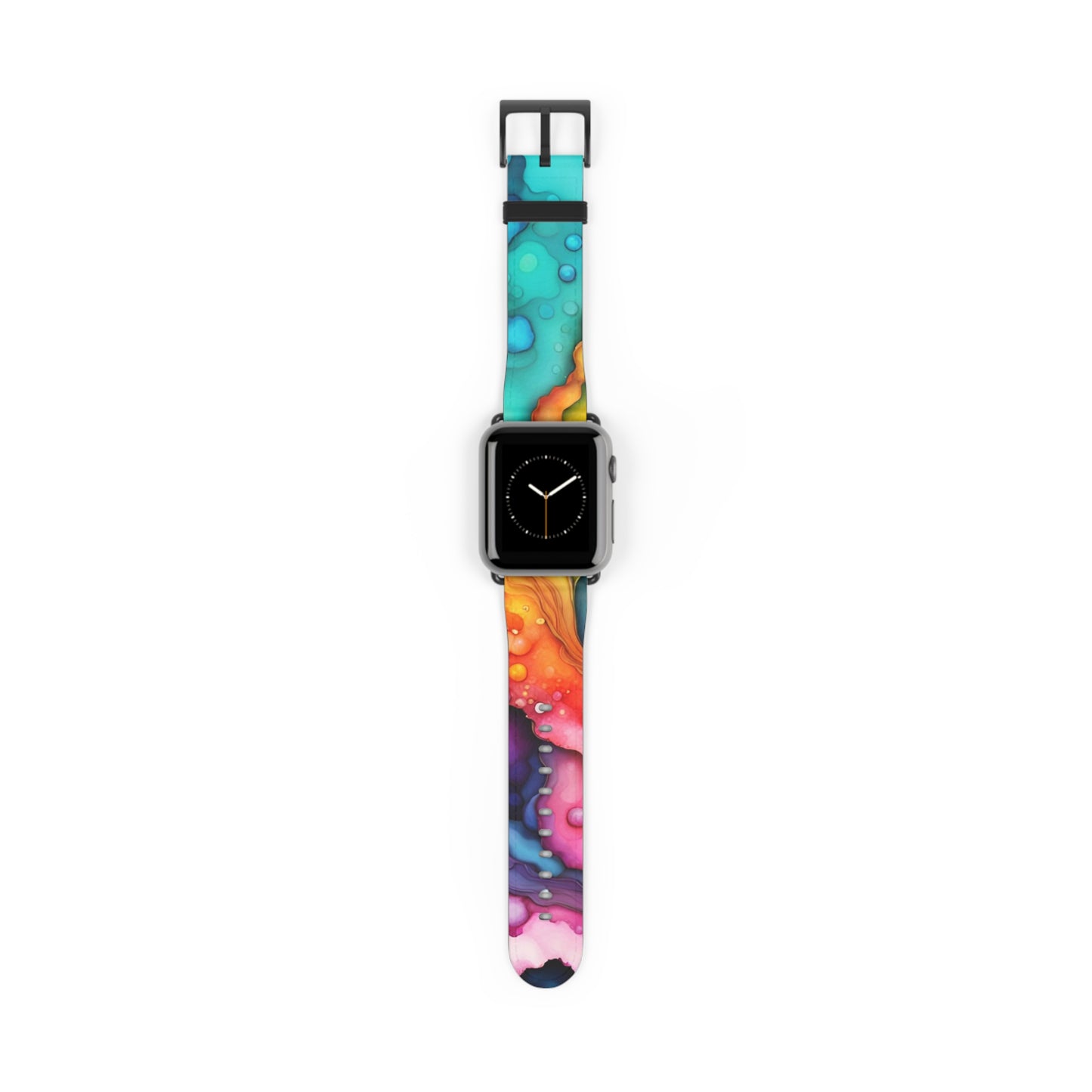 splash-multicoloured-ink-splash-vibrant-rainbow-exclusive-apple-watch-band-Dreamy Phoenix