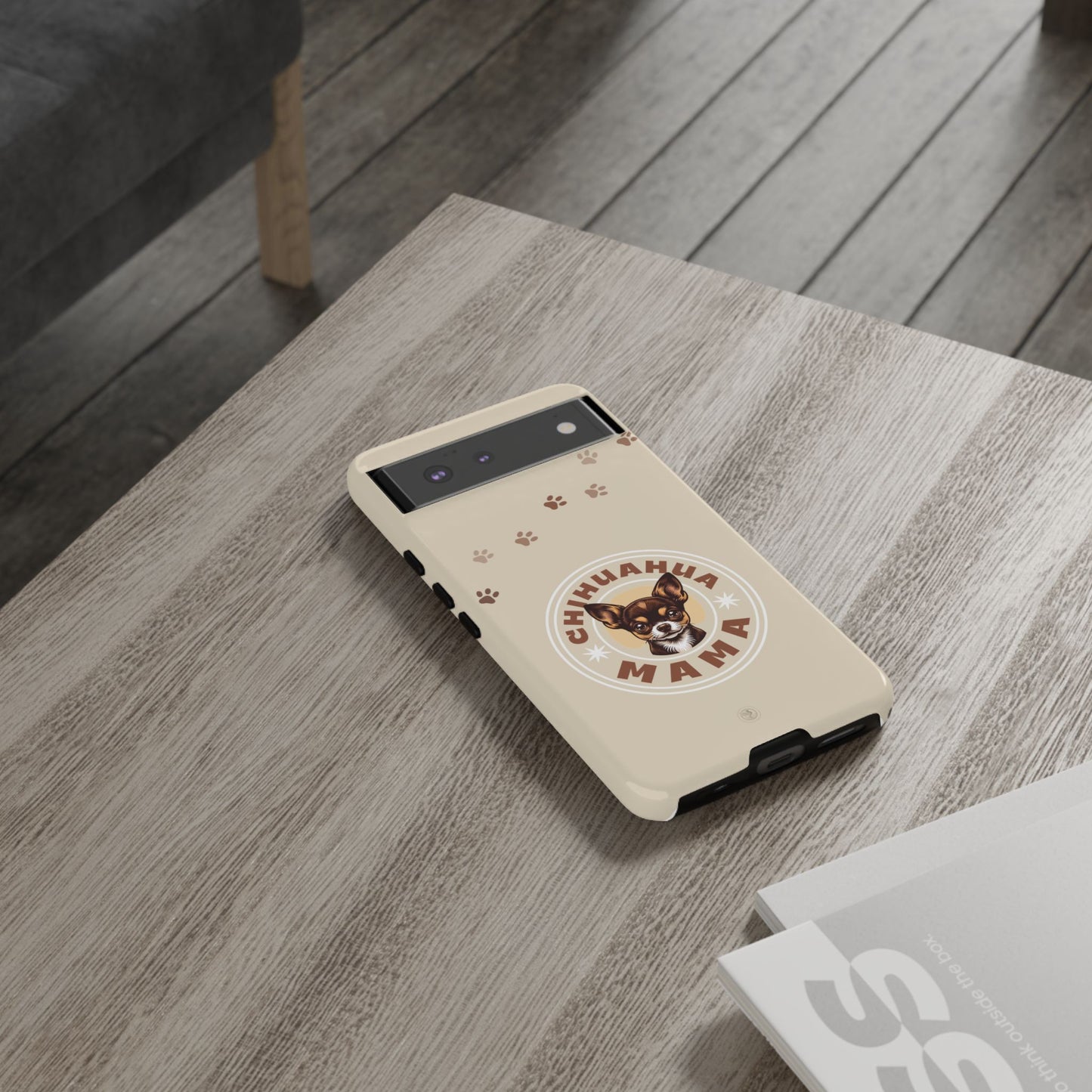 Chihuahua Mama - (Brown) Tough Dual Layer Phone Case