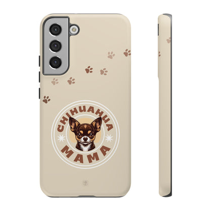 Chihuahua Mama - (Brown) Tough Dual Layer Phone Case