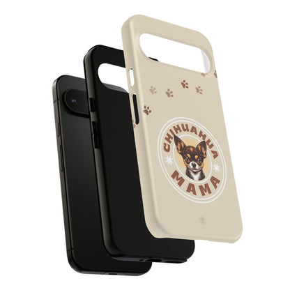 Chihuahua Mama - (Brown) Tough Dual Layer Phone Case