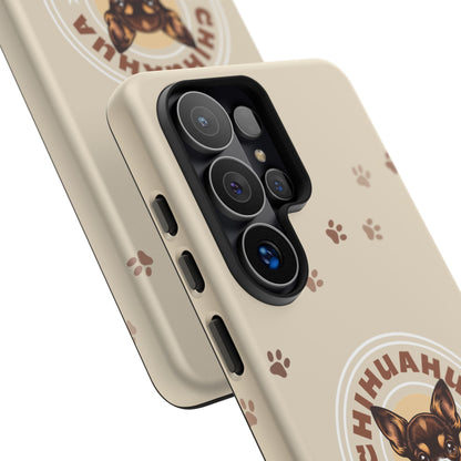 Chihuahua Mama - (Brown) Tough Dual Layer Phone Case