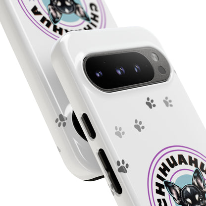 Chihuahua Mama - (Black) Tough Dual Layer Phone Case