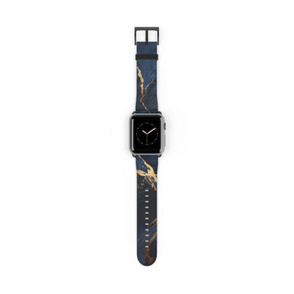 this-too-shall-pass-gold-blue-lapis-style-marble-effect-exclusive-apple-watch-band-Dreamy Phoenix