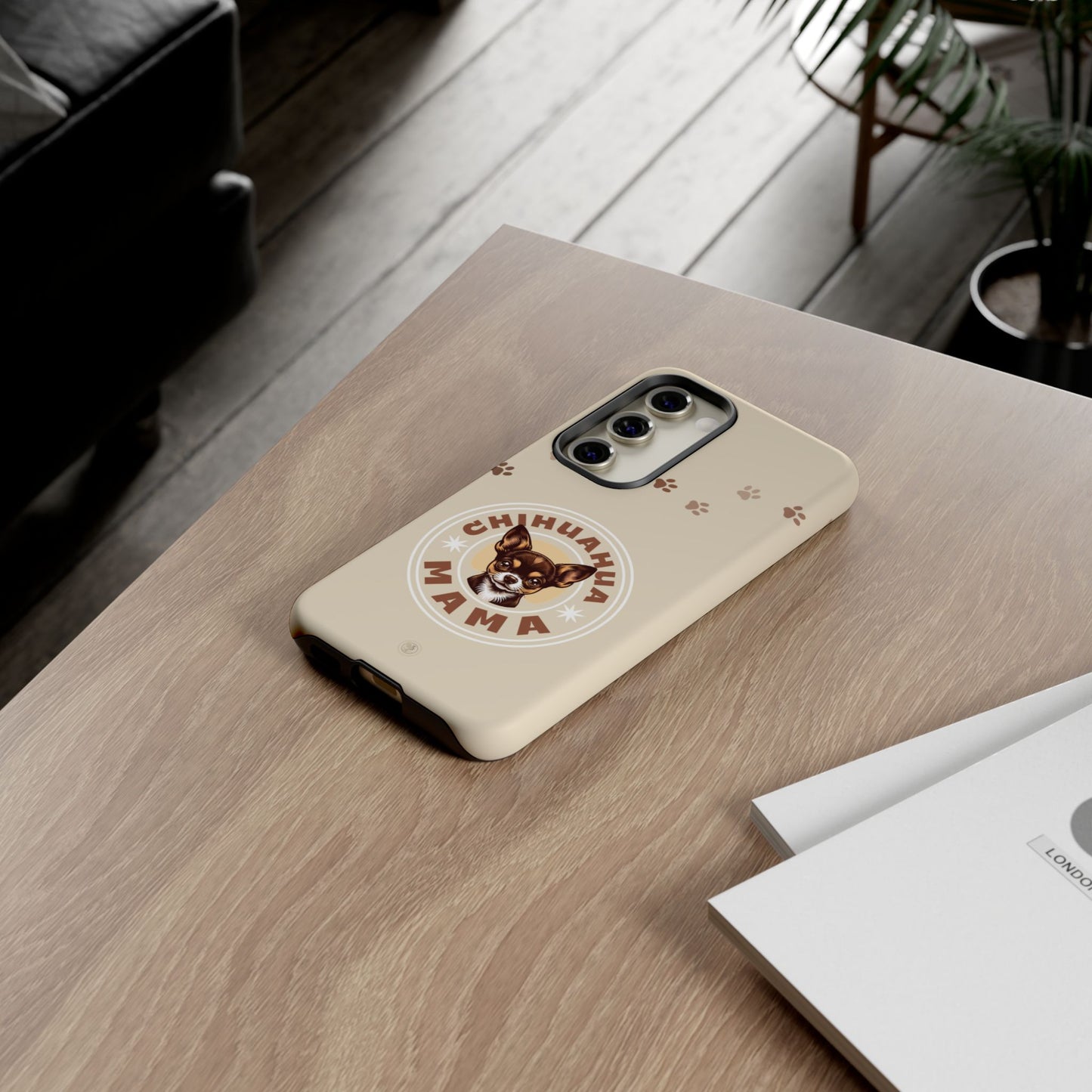 Chihuahua Mama - (Brown) Tough Dual Layer Phone Case